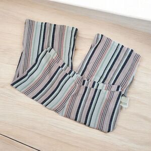 NWT A.N.A. Multi Striped Linen-Blend Wide-Leg Crop Casual Pants Women's Size 5X